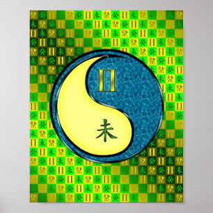 Poster Gemini et chèvre d'eau