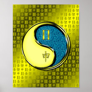 Poster Gemini et singe de l'eau