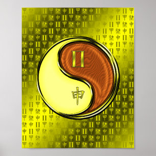 Poster Gemini et Singe des bois
