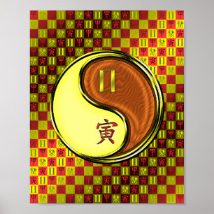 Poster Gemini et Tigre de Bois