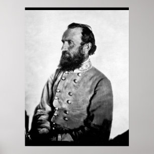 Poster Gen. "Stonewall" Jackson, image de guerre