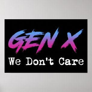 Poster Gen X - On S'en Fout