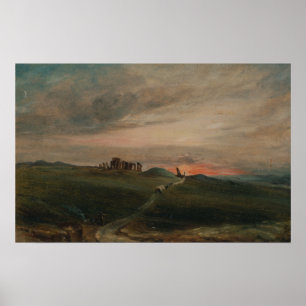 Poster Gendarme - Stonehenge au coucher du soleil