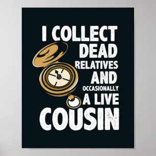 Poster Généalogiste Collecte Familles Mortes Histoire Fam
