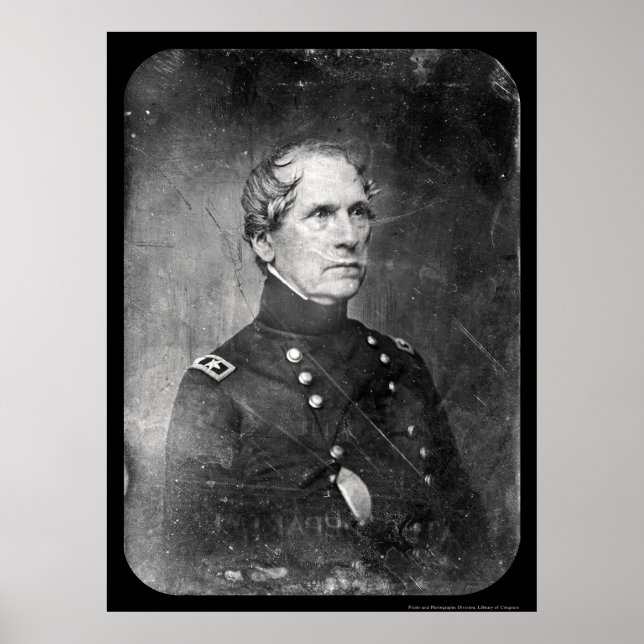 Poster Général de l'Armée John Wool Daguerreotype 1844 (Devant)