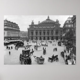 Poster General view of the Paris Opera House