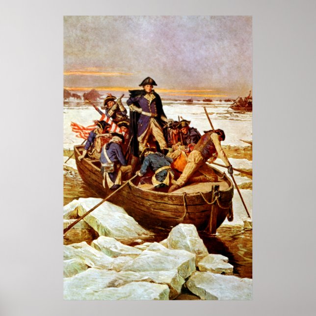 Poster Général Washington Traversant Le Delaware River (Devant)