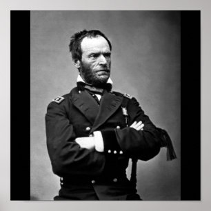 Poster Général William Tecumseh Sherman, 1865.