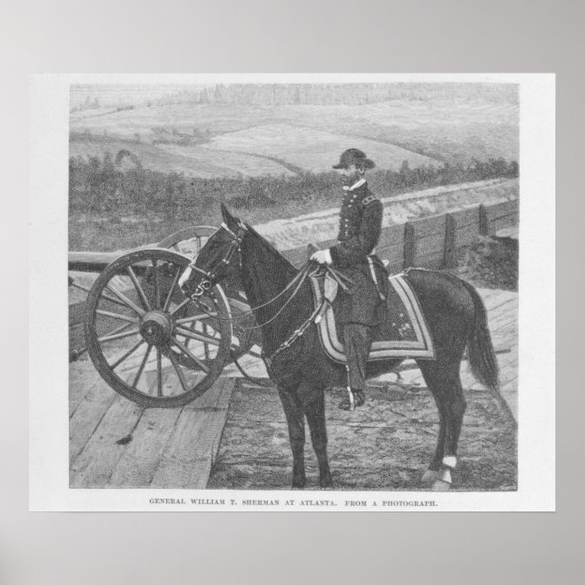 Poster Général William Tecumseh Sherman à Atlanta (Devant)