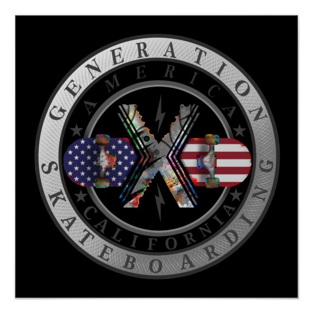 Poster Génération X Californie (Devant)