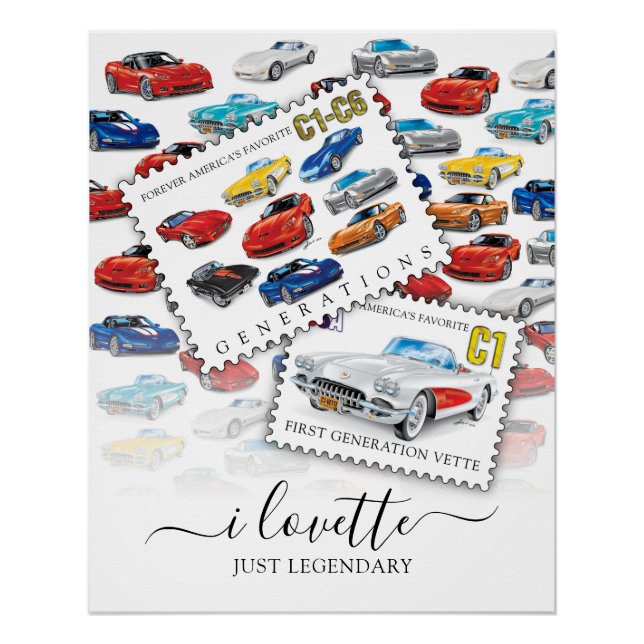 POSTER GÉNÉRATIONS D'ART AUTOMOBILE (Devant)