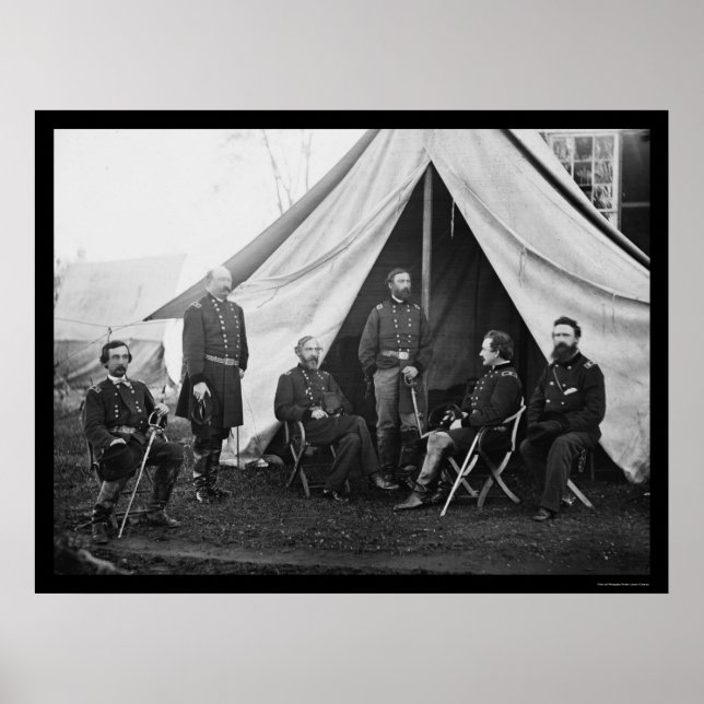 Poster Généraux de l'armée du Potomac 1863 (Devant)
