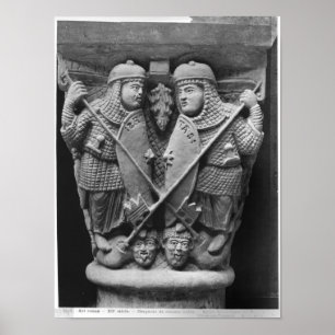 Poster Générosité et charité perçant deux vices