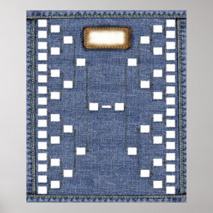 Poster Gènes bleus : Diagramme de mur d'arbre