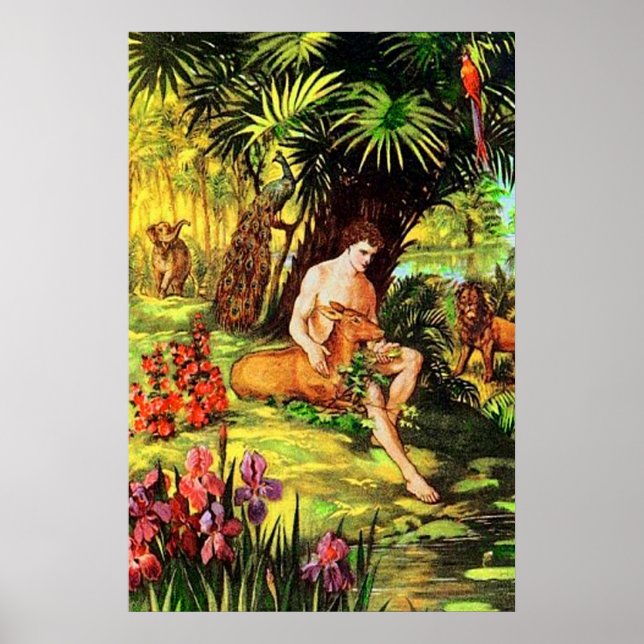 Poster Genèse 2 Dieu fait le premier homme (Devant)