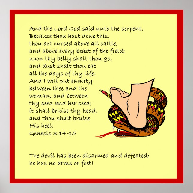 Poster Genèse 3:14-15 (Devant)