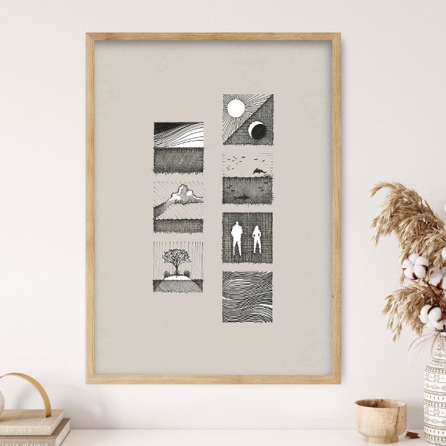 Poster Genesis Art, Days of Creation, In the beginning,  (Créateur téléchargé)