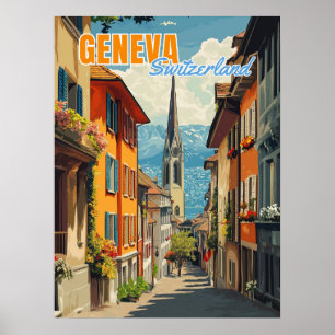 Poster Genève Alpes suisses