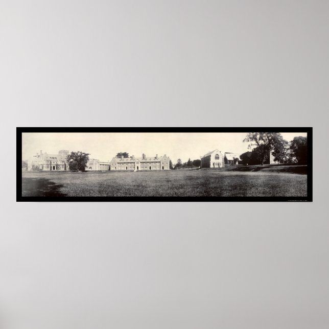 Poster Genève, New York Hobart College Photo 1909 (Devant)