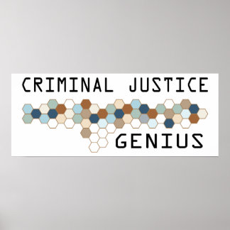 Poster Génie de la justice pénale