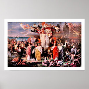 Poster Génie de l'Amérique par Adolphe Yvon Fine Art Post