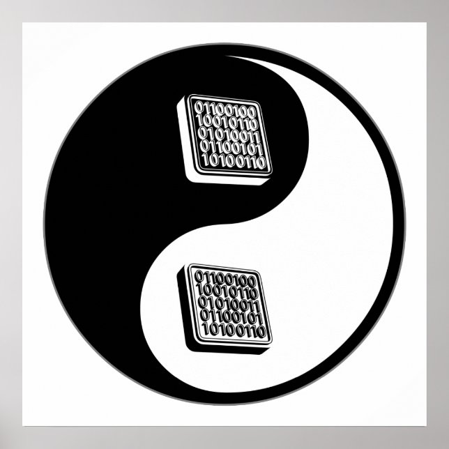 Poster Génie logiciel Yin Yang (Devant)