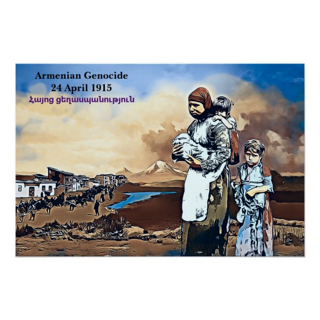 Poster Génocide arménien (Devant)