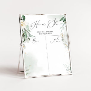 Poster Genre de verdure révéler Organigramme garçon ou fi