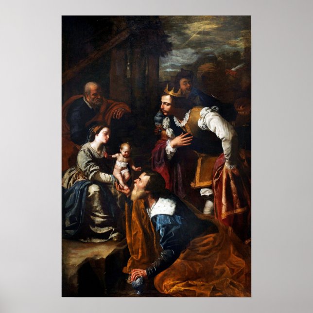 Poster Gentileschi - Adoration Des Magi (Devant)