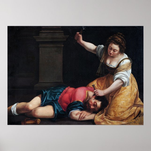 Poster Gentileschi - Jael et Sisera (Devant)