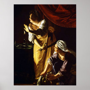 Poster Gentileschi - Judith Et Serviteur
