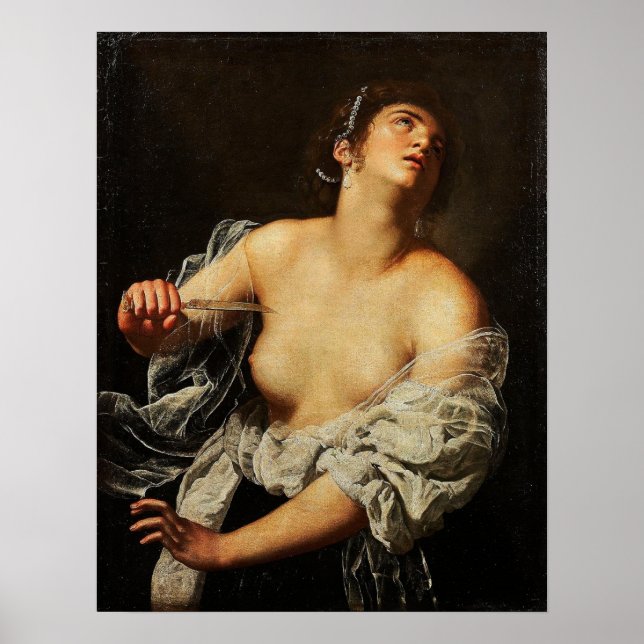 Poster Gentileschi - Lucretia Artcurial (Devant)