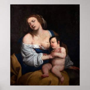 Poster Gentileschi - Mère Et Enfant