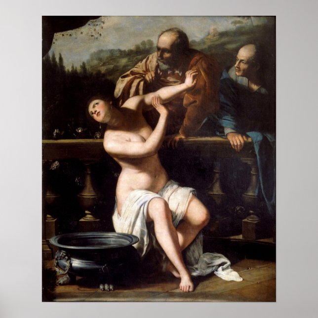 Poster Gentileschi - Susanna Et Les Anciens (Devant)