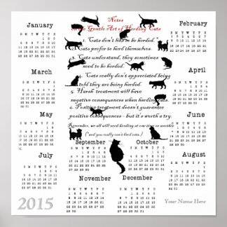 Poster Gentle Art of Herding Cats...Calendrier 2015