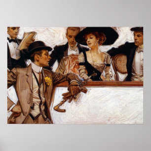 Poster Gentleman, Publicité américaine par Leyendecker
