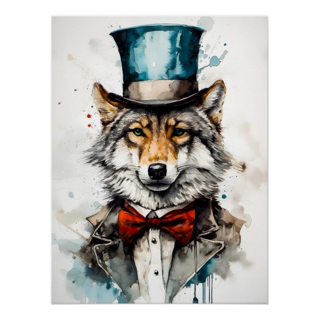 Poster Gentleman Wolf (Devant)