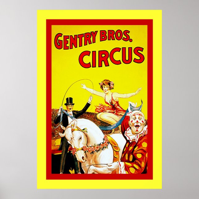 Poster Gentry Bros Circus (Devant)