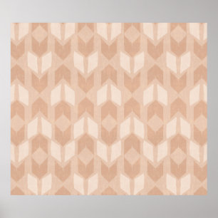 Poster Geo Step extérieur   Motif Flèche de corail
