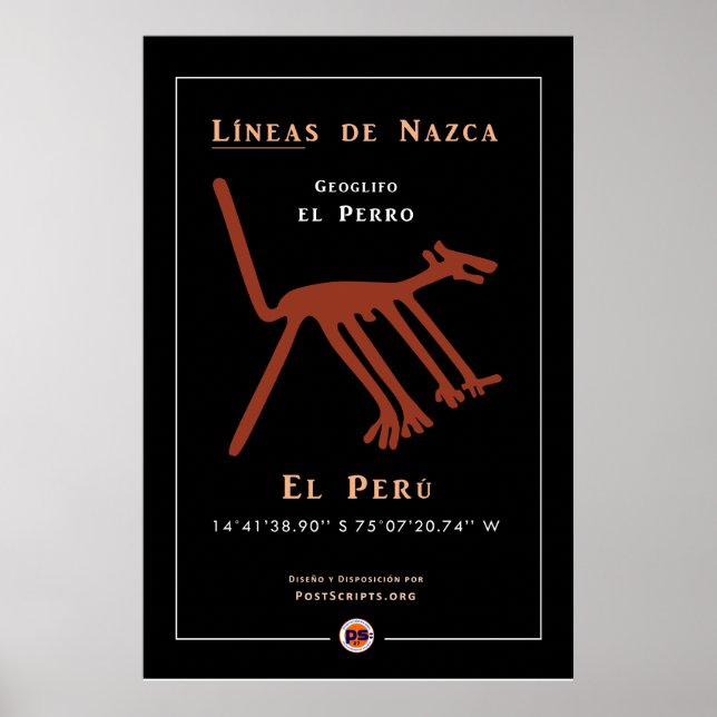 Poster Geoglyphes de Nazca (Devant)