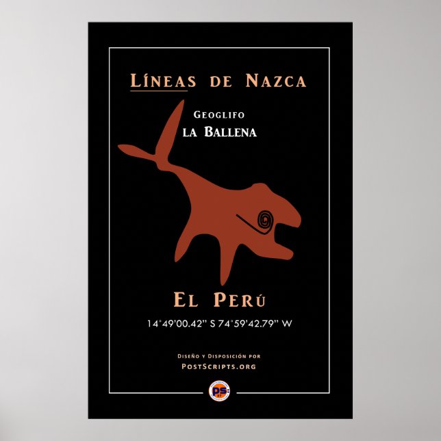 Poster Geoglyphes de Nazca (Devant)