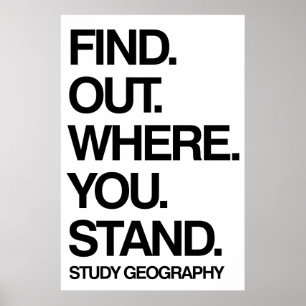 Poster Géographie des études