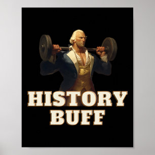 Poster Géohistorien George Washington 4 juillet Gym Wor