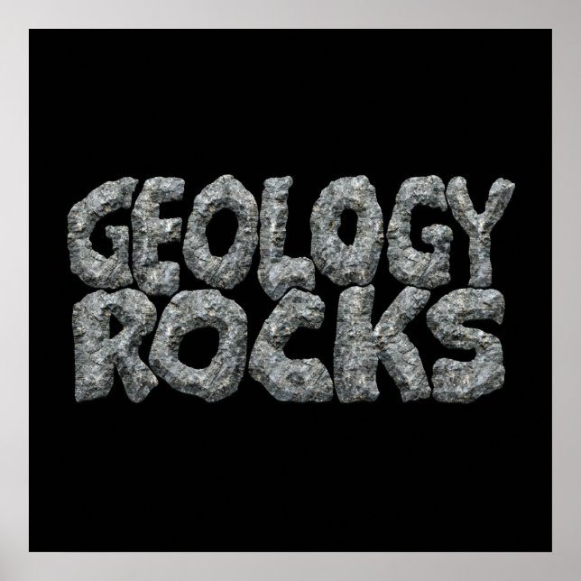 Poster Géologie Rocks - Earth Science Pun (Devant)