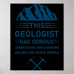 Poster Géologie Science de la Terre Drôle Géologue 11 T S