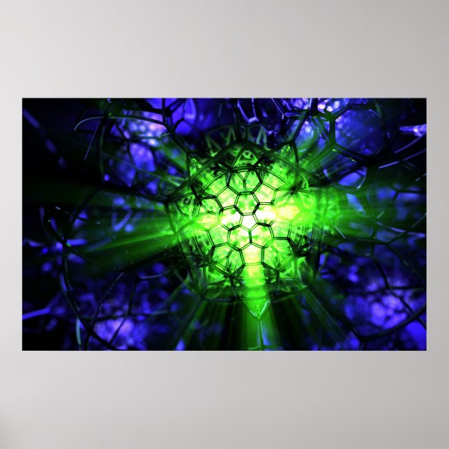 Poster Géomancie (verte) (Devant)