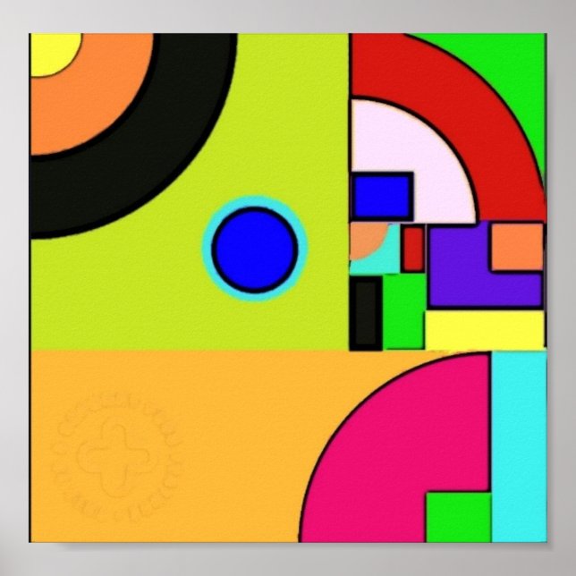 Poster. Geometric design. Golden ratio Poster (Front)
