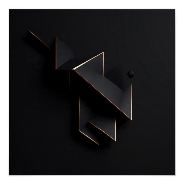 Poster Geometric Eclipse (Devant)