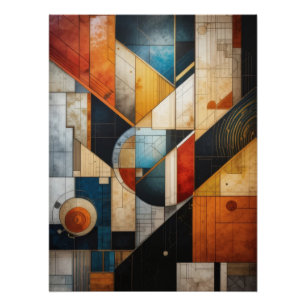 Poster Géométrie de l'affiche Abstraite