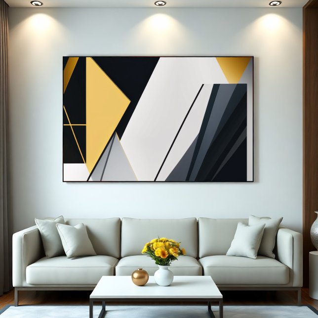 Poster Géométrie Diagonale Premium (Créateur téléchargé)